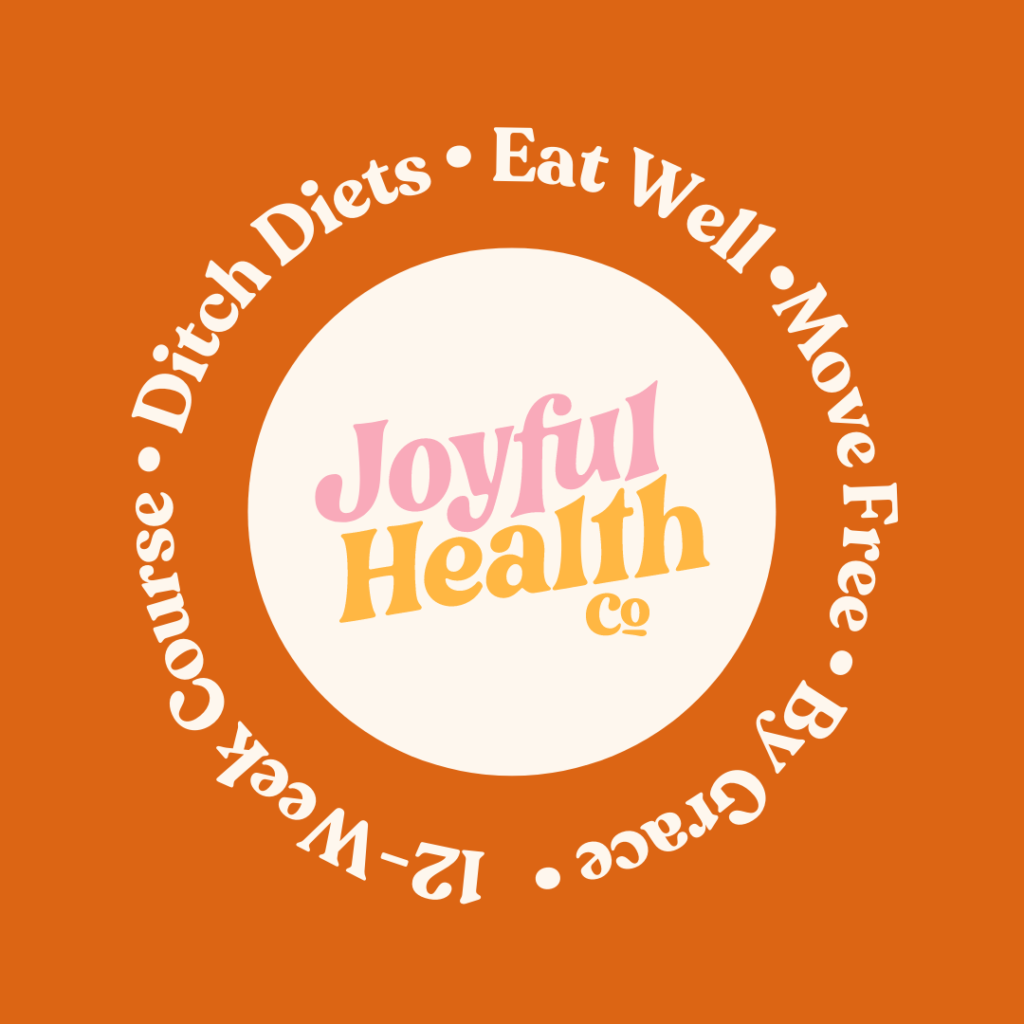 Joyful Health Co is a 12-week course to help you ditch diets eat well move free by grace created by Aubrey Golbek and Kasey Shuler